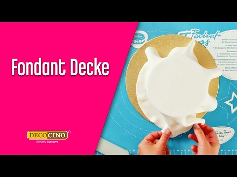 So deckst du #fondant Torten einfach u. schnell mit Decocino´s Fondantdecke ein I kurze Anleitung