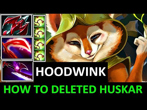 HOW TO END HUSKAR LIFE AT MID [ HOODWINK ] - CRAZY TEAM FIGHT GAMEPLAY
