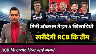 IPL 2023 Mini Auction - RCB Target Players list || इन खिलाड़ियों को खरीदेगी RCB