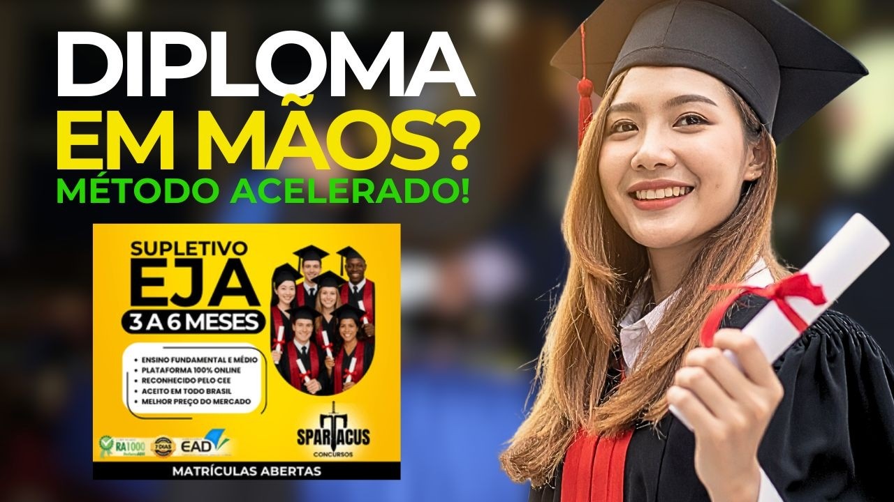 🎓 SUPLETIVO EJA SPARTACUS FUNCIONA? Conclua o Ensino Médio Rápido pela Kiwify em 2026! 🚀📜