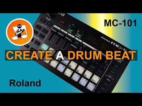 Create a drum beat on the Roland MC-101