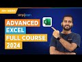 Advanced Excel Full Course 2024 Excel Tutorial For Beginners Excel Training Simplilearn