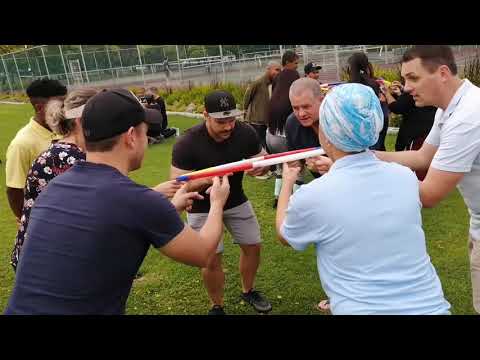 Imperial Managed Solutions Cape Town Hula Hoop Down Team Building Activity in Somerset West