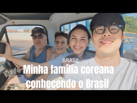 Minha família coreana conhecendo o interior de São Paulo