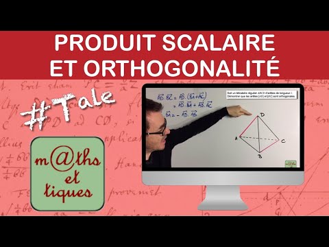 Utiliser le produit scalaire pour démontrer l'orthogonalité - Terminale