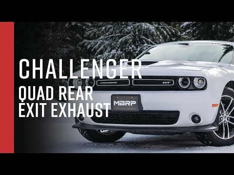 DODGE CHALLENGER V6 // MBRP 2.5\" Cat-Back, Quad Rear Exit Overview