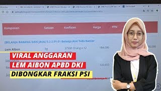 WOW TODAY: Viralnya Anggaran Lem Aibon yang Dibongkar oleh Anggota DPRD Fraksi PSI