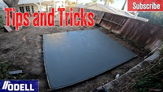 Beginner finishes Concrete Shed slab SOLO!