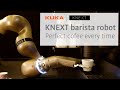 KNEXT Barista coffee robot makes perfect coffee every time