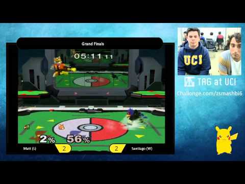 ZSB6 Grand Finals - Matt (Fox, Falco) vs Santiago (Sheik, Fox) - SSBM