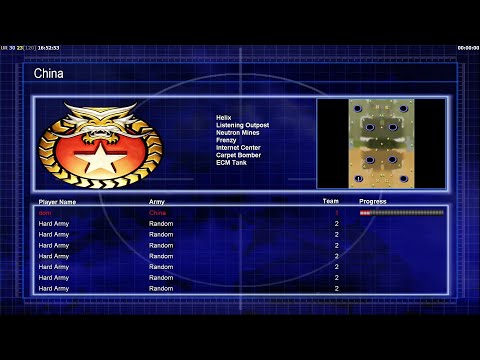 Playing China vs 7 Random Hard Armies