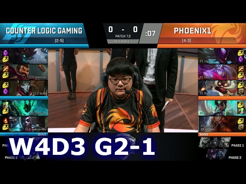 CLG vs Phoenix1 Game 1 | S7 NA LCS Spring 2017 Week 4 Day 3 | CLG vs P1 G1 W4D3 1080p