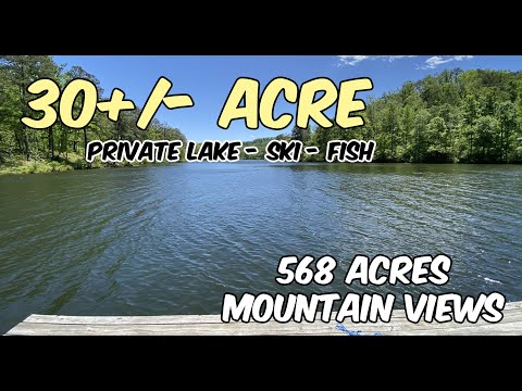 568 Acres Land For Sale, 30 Ac Lake, Mountain Views Fishing in Alabama