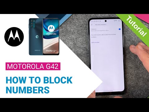 Motorola moto g42 - How to block numbers • 📱 • 👤 • ⛔️ • Tutorial