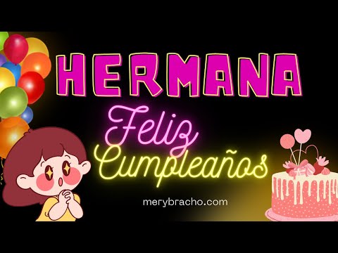 😍 Tarjeta Cristiana de Cumpleaños para una Hermana 🎂. Frases lindas de felicitaciones a hermana 🎁