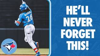 Charles McAdoo crushes FIRST Big League homer...in first Big League game!
