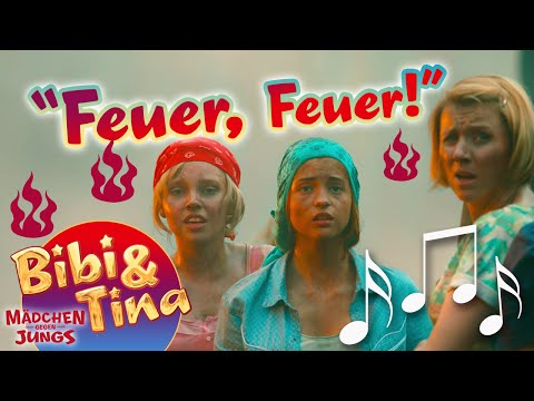 Bibi & Tina - FEUER FEUER official Musikvideo in voller Länge aus Kinofilm 3 MÄDCHEN GEGEN JUNGS