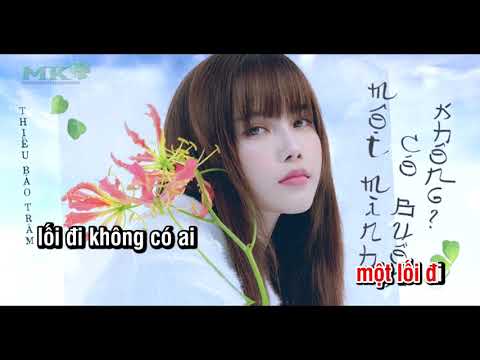 Một Mình Có Buồn Không Karaoke beat chuẩn không rap - Thiều Bảo Trâm