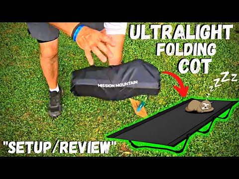 Ultralight Foldable Backpacking Cot Amazon - Setup/Review