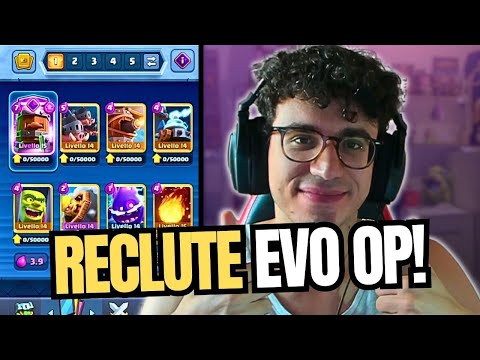 LE NUOVE RECLUTE EVOLUTE SONO OP! MAIALI CLASSICO TORNA IN META? - CLASH ROYALE ITA