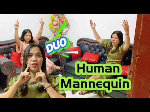 Human Mannequin Duo Rika & Theresia time stop freeze - a short movie by KT Team
