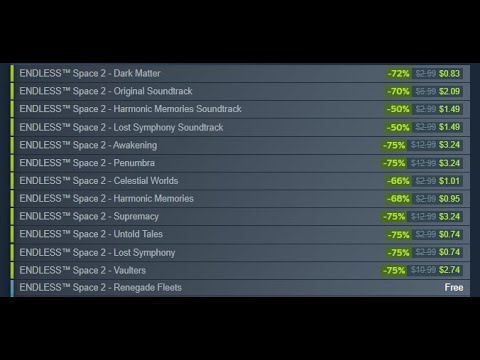 Endless Space 2 sale weekend. My thoughts on every dlc. A shopping guide. By a new casual player.