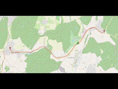 Autofahrt im kleinen Odenwald/HD: Waldwimmersbach ---:--- Wiesenbach