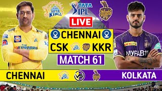 Chennai Super Kings v Kolkata Knight Riders Live | CSK v KKR Live Scores & Commentary | Last 5 Overs