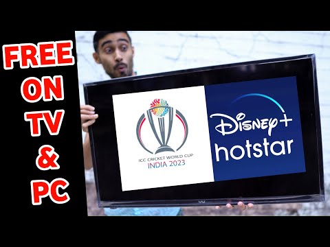 How to watch cricket world cup 2023 for free in Laptop or TV on Hotstar😍