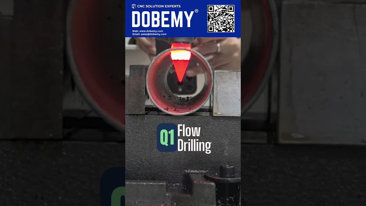 Flow Drilling & Tapping Round Metal Tubes with CNC Precision