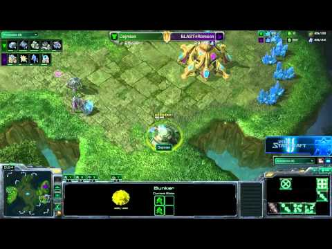 [ESL] GoPL4Sc2 # 29 - Finał - Dejmien(T) vs Romson(P) set 2 - Morglum, Sodon i Zedd
