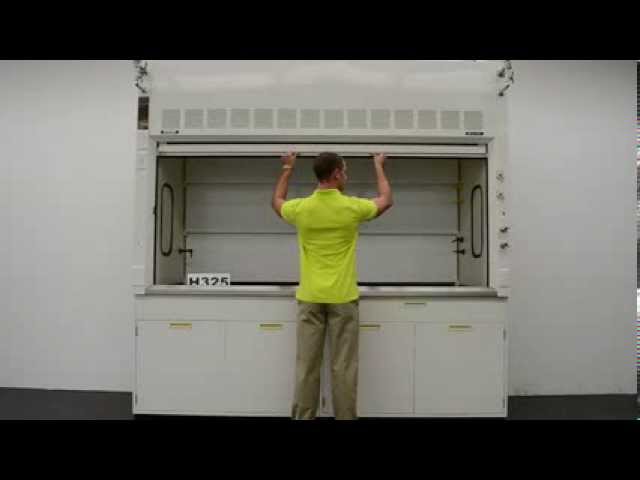 8′ Fisher Hamilton Safeaire Laboratory Fume Hood w/ Base Cabinets