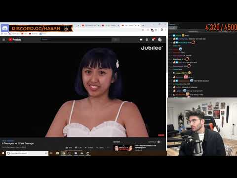 HasanAbi December 30, 2019 - hasanabi finds the fake teenager in the jubilee video Highlight