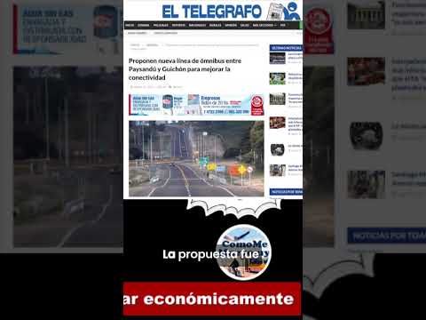 Proponen una nueva línea de ómnibus entre Paysandú y Guichón. #ComoMeMuevoUy11Años