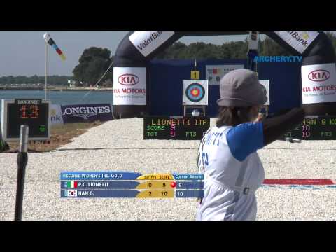 Pia Carmen Lionetti v Han Gyeonghee – recurve women gold | Porec 2011 Archery World Cup stage 1