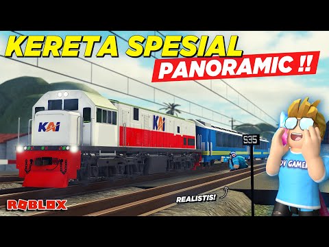 NAIK KERETA API PANORAMIC SPESIAL DI ROBLOX !! REVIEW RO SCALE KAI - Roblox Indonesia