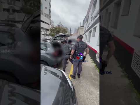 Dupla é presa durante tentativa de furto no Sambódromo de Santos.