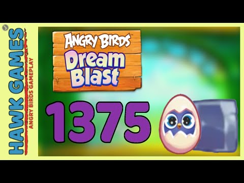 Angry Birds Dream Blast Level 1375 Hard - Walkthrough, No Boosters