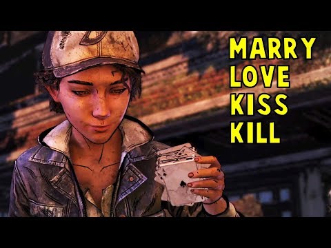 Clem Seduced by Violet or Louis During The Card Game -All Choices- Walking Dead The Final Season Ep2