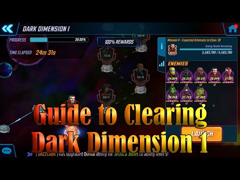 Tips and Tricks to Clearing Dark Dimension 1, ft. Ohemgee! - Marvel Strike Force