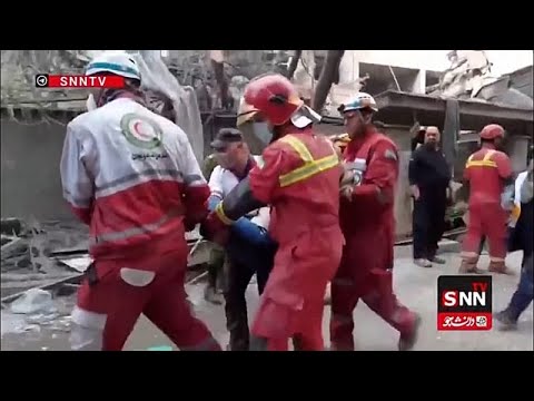 Video Thumbnail: Iranisches Staatsfernsehen zeigt Rettung eines Mannes aus Trümmern in Süd-Chorasan