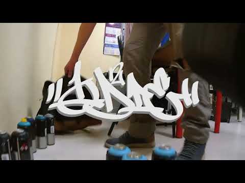 Paintng Graffity Style Office Titled A.C.A.B.  Shosse Entuziastov