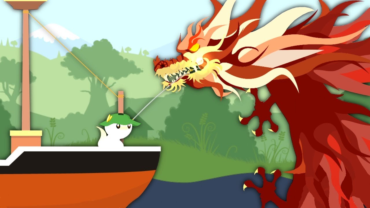 I Caught The Legendary Dragon in Cat Goes Fishing