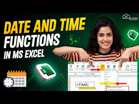 Date & Time Functions in MS Excel | MS Excel full Course for Beginners to Advanced (2024 Edition)