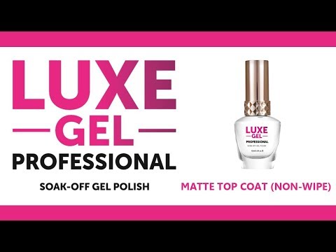 VELVET MATTE NON WIPE TOP COAT SWATCH - LUXE GEL PROFESSIONAL