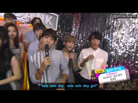ENG SUB 140718 Music Bank Backstage INFINITE ,B1A4 and Girl´s Day