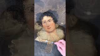 Can this fire damaged antique oil painting be saved ?  .... #art #fineartrestoration #artrestoration