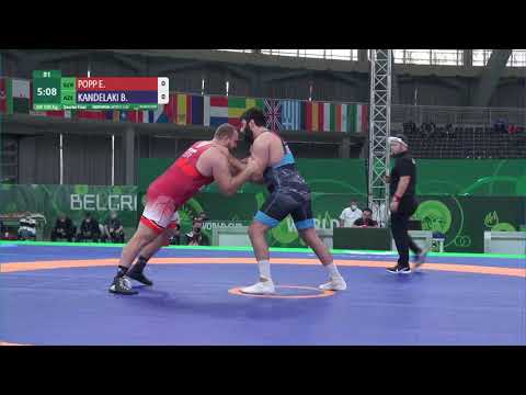 1/4 GR - 130 kg: E. POPP (GER) v. B. KANDELAKI (AZE)