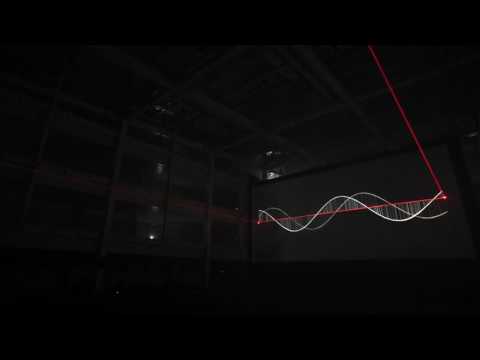 Audiovisuelle Installation mit Kvant Laser Technik