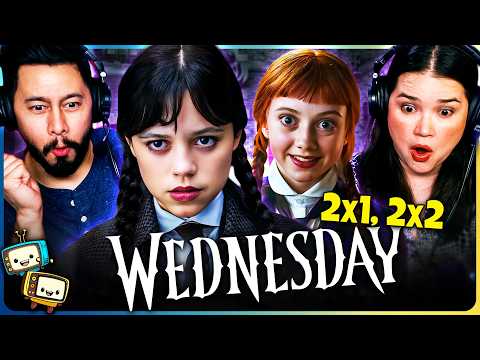 WEDNESDAY 2x1 & 2x2 Reaction! | Netflix | Jenna Ortega | Catherine Jones | Emma Myers w/ Jaby Koay